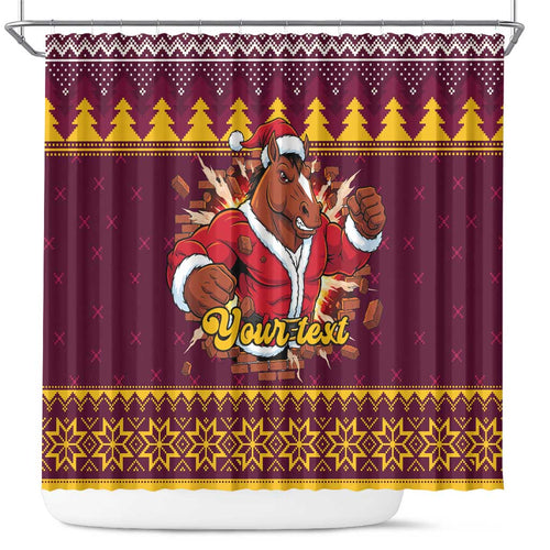 Jingle Broncos Jump Personalized Shower Curtain Christmas Rugby League Spirit - Aussie Hoodie