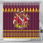 Jingle Broncos Jump Personalized Shower Curtain Christmas Rugby League Spirit - Aussie Hoodie