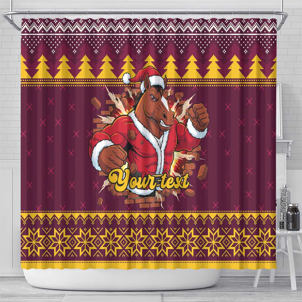 Jingle Broncos Jump Personalized Shower Curtain Christmas Rugby League Spirit - Aussie Hoodie