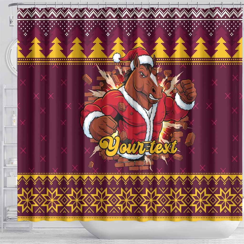 Jingle Broncos Jump Personalized Shower Curtain Christmas Rugby League Spirit - Aussie Hoodie