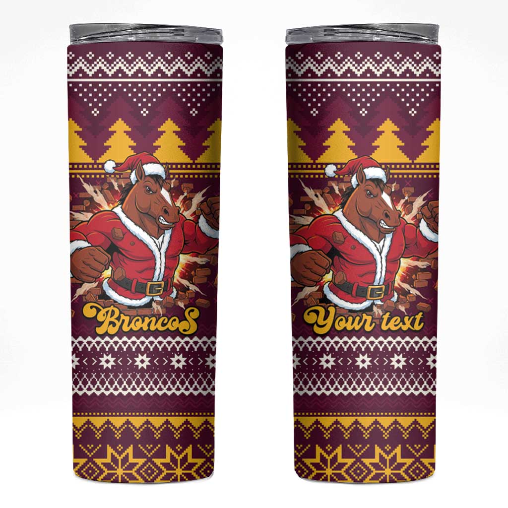 Jingle Broncos Jump Personalized Skinny Tumbler Christmas Rugby League Spirit - Aussie Hoodie
