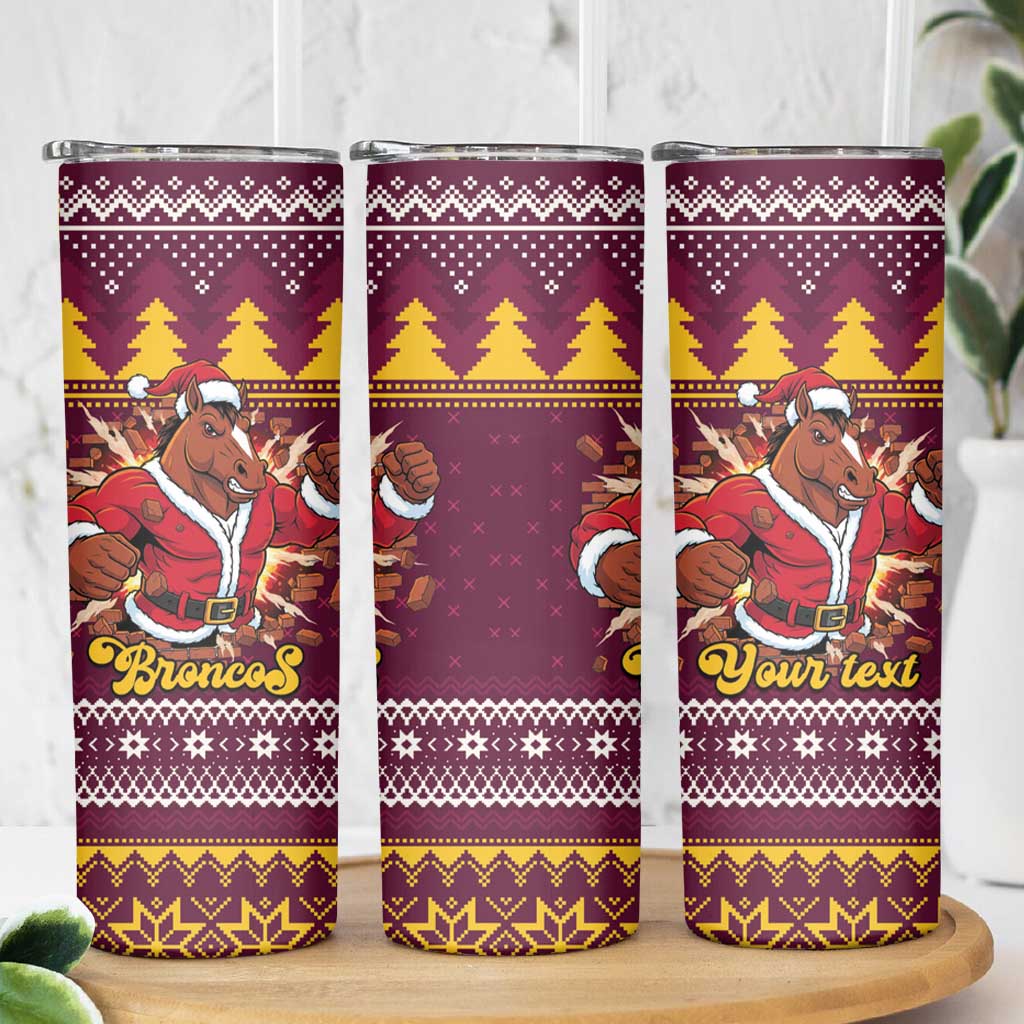 Jingle Broncos Jump Personalized Skinny Tumbler Christmas Rugby League Spirit - Aussie Hoodie