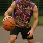Jingle Broncos Jump Personalized Sleeveless Hoodie Christmas Rugby League Spirit - Aussie Hoodie