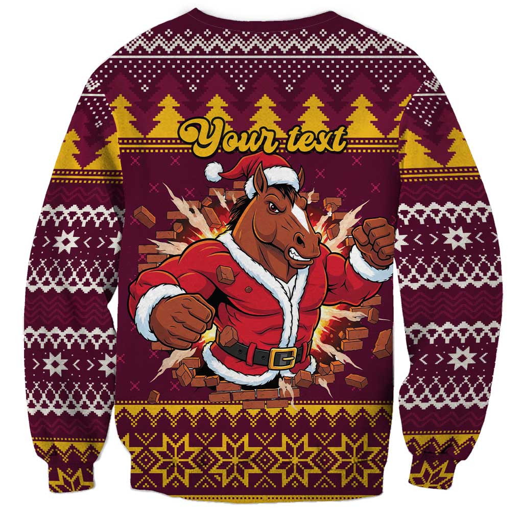 Jingle Broncos Jump Personalized Sweatshirt Christmas Rugby League Spirit - Aussie Hoodie