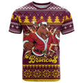 Jingle Broncos Jump Personalized T Shirt Christmas Rugby League Spirit - Aussie Hoodie