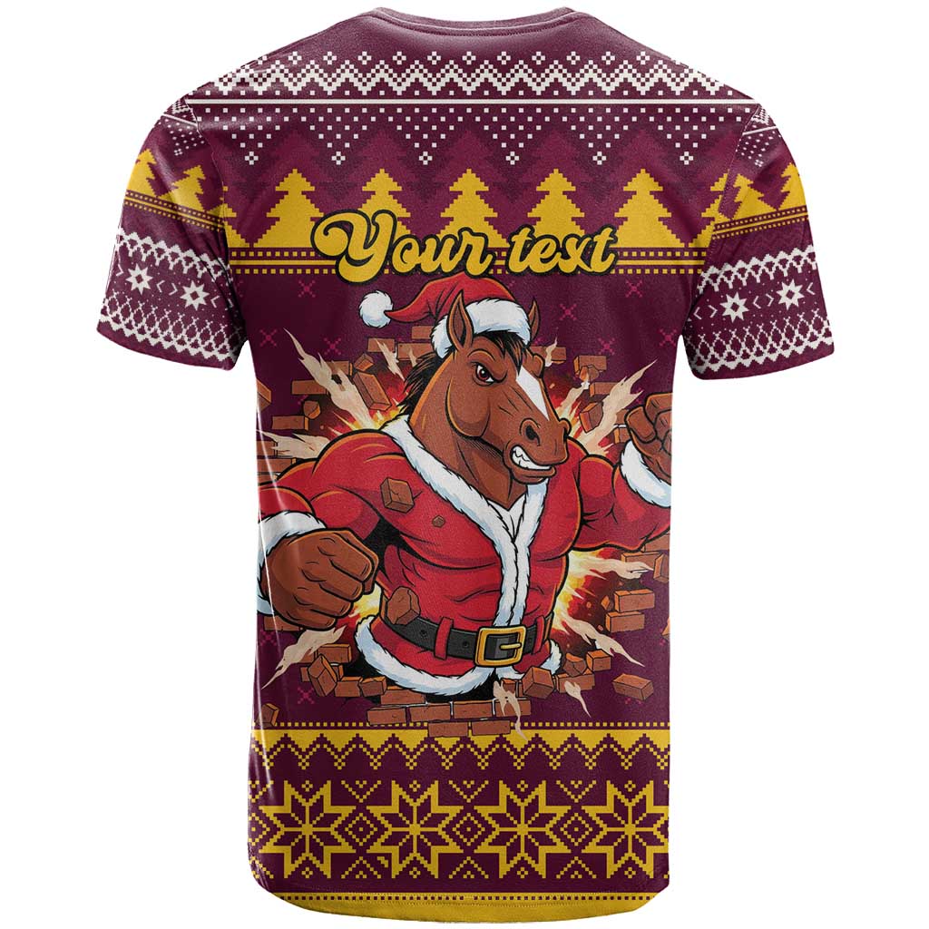 Jingle Broncos Jump Personalized T Shirt Christmas Rugby League Spirit - Aussie Hoodie