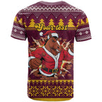 Jingle Broncos Jump Personalized T Shirt Christmas Rugby League Spirit - Aussie Hoodie
