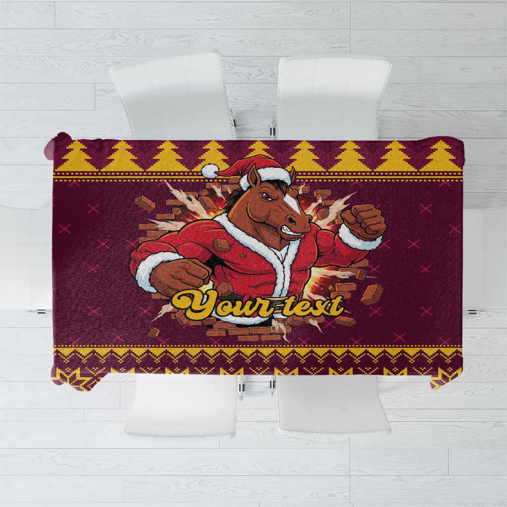 Jingle Broncos Jump Personalized Tablecloth Christmas Rugby League Spirit - Aussie Hoodie