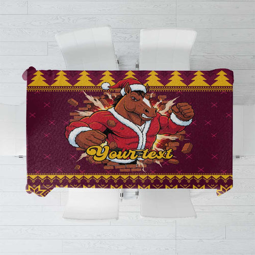 Jingle Broncos Jump Personalized Tablecloth Christmas Rugby League Spirit - Aussie Hoodie