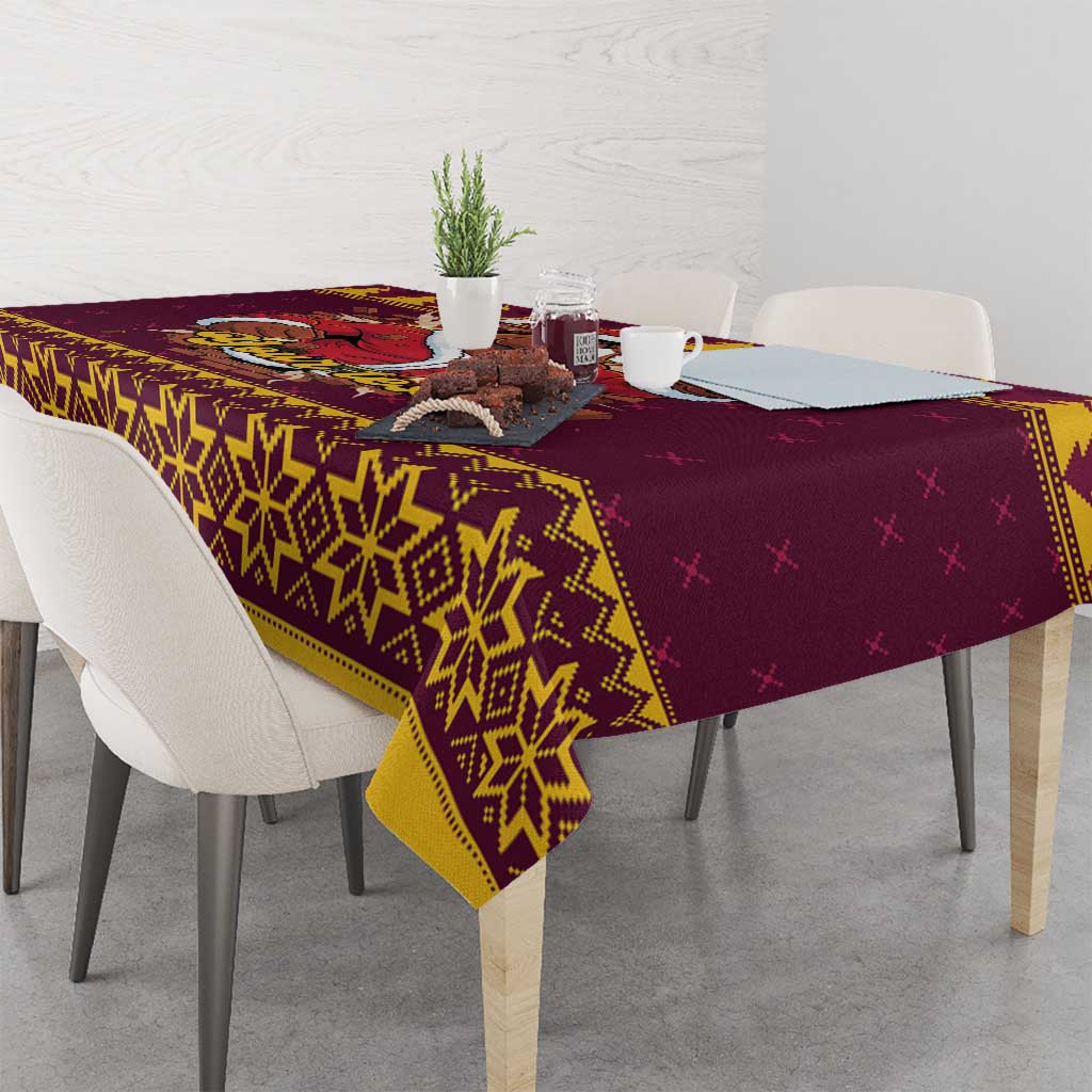 Jingle Broncos Jump Personalized Tablecloth Christmas Rugby League Spirit - Aussie Hoodie