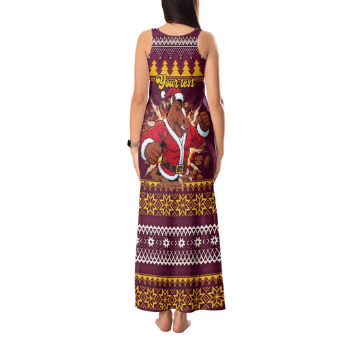 Jingle Broncos Jump Personalized Tank Maxi Dress Christmas Rugby League Spirit - Aussie Hoodie