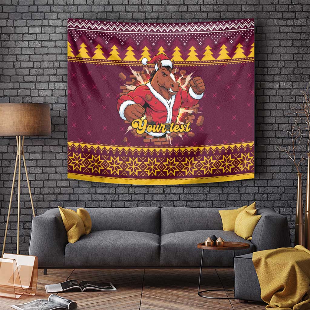 Jingle Broncos Jump Personalized Tapestry Christmas Rugby League Spirit - Aussie Hoodie