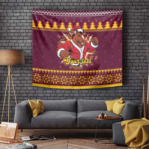 Jingle Broncos Jump Personalized Tapestry Christmas Rugby League Spirit - Aussie Hoodie