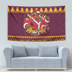 Jingle Broncos Jump Personalized Tapestry Christmas Rugby League Spirit - Aussie Hoodie