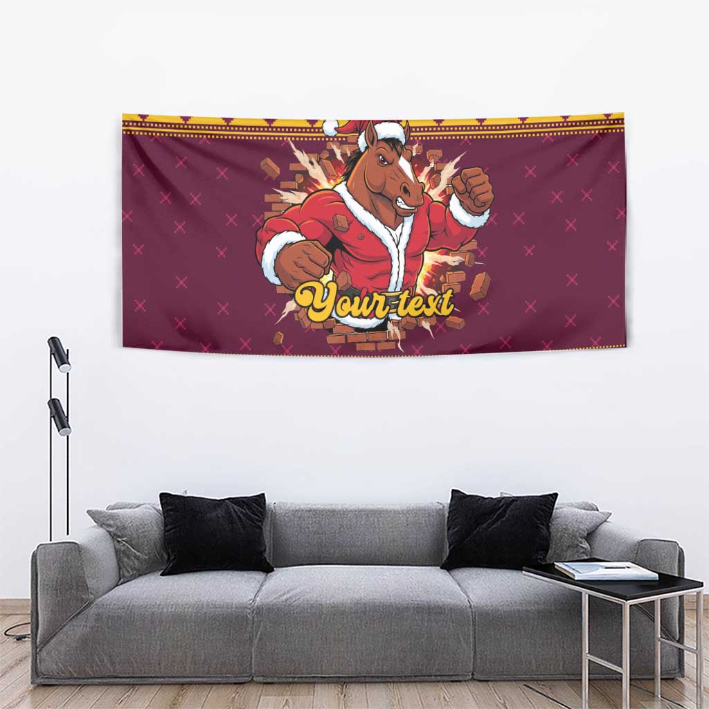 Jingle Broncos Jump Personalized Tapestry Christmas Rugby League Spirit - Aussie Hoodie