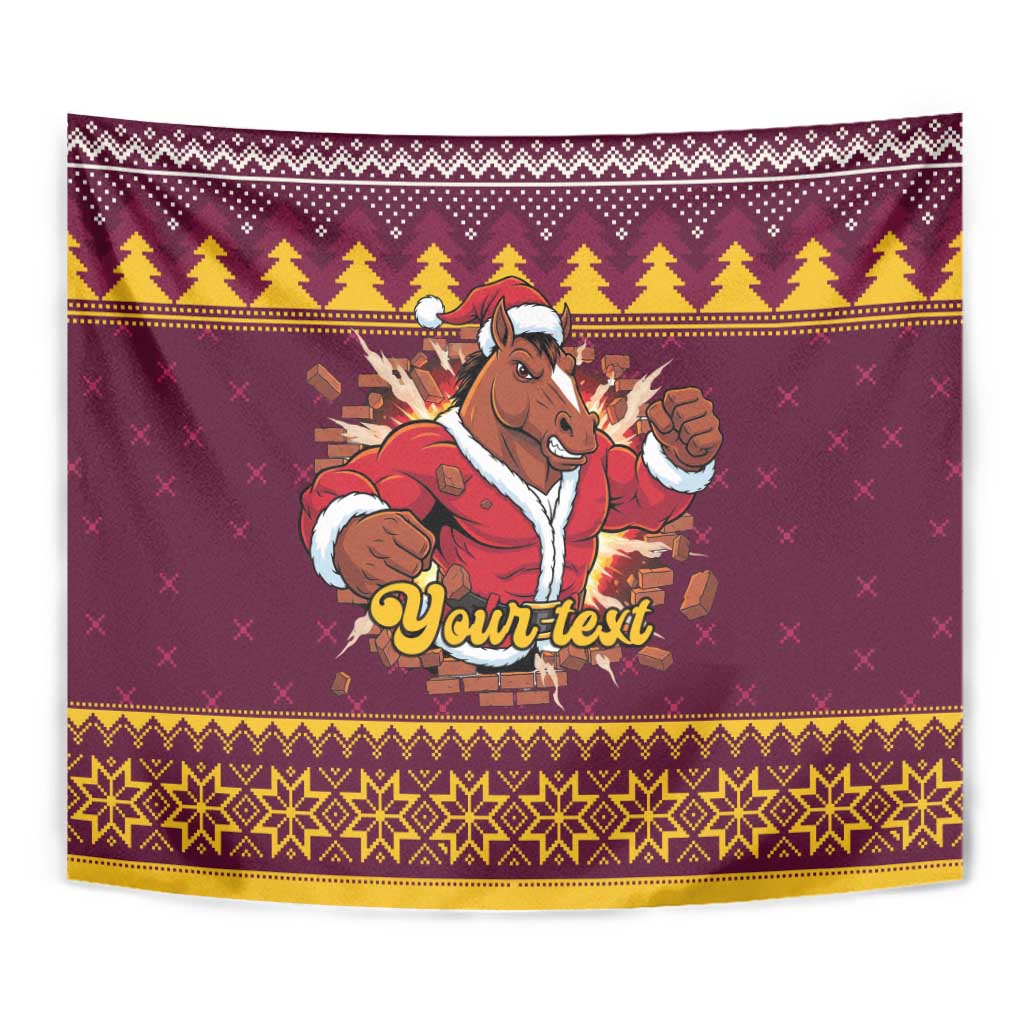 Jingle Broncos Jump Personalized Tapestry Christmas Rugby League Spirit - Aussie Hoodie
