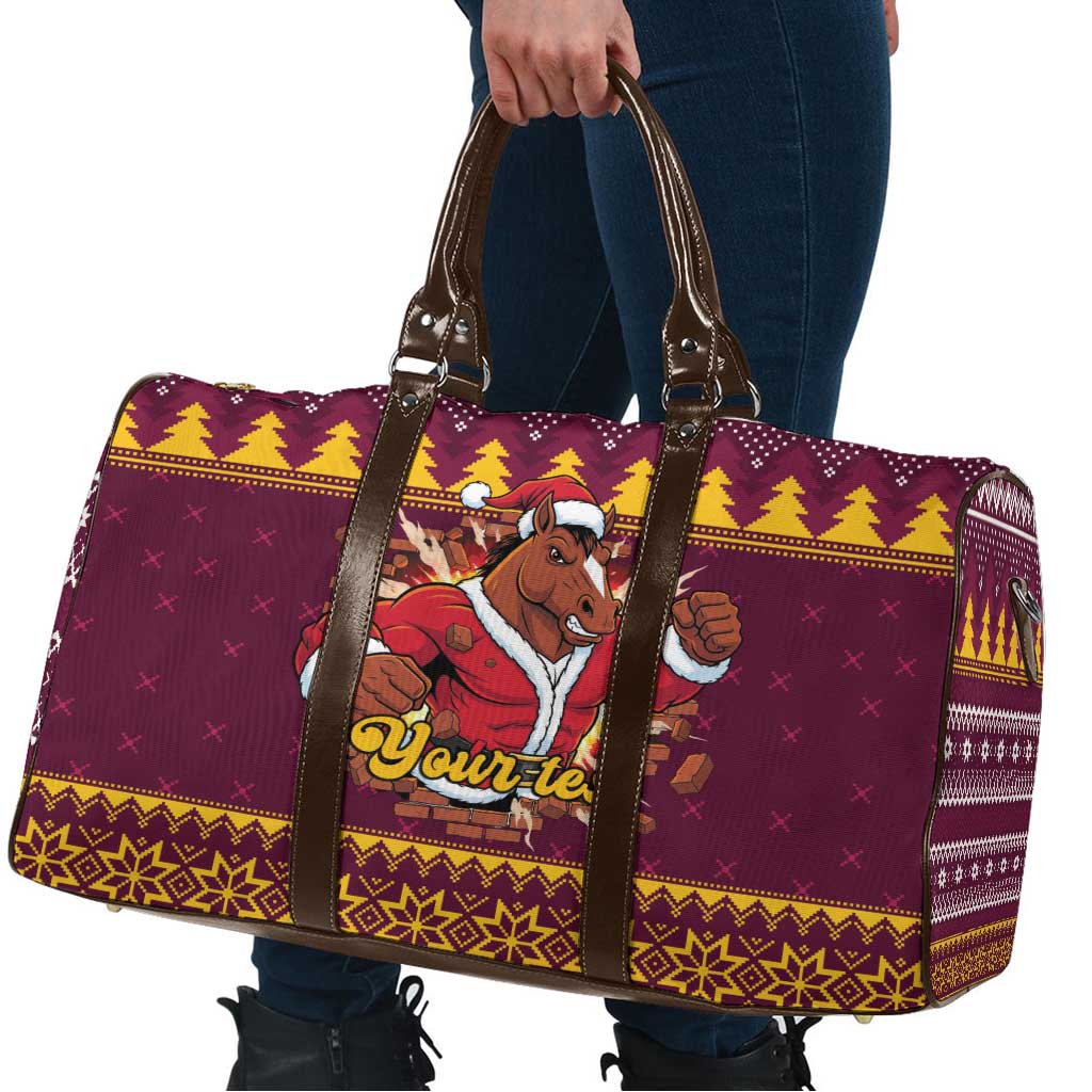 Jingle Broncos Jump Personalized Travel Bag Christmas Rugby League Spirit - Aussie Hoodie