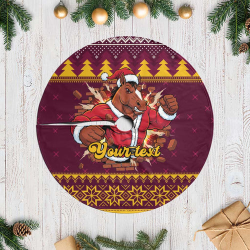 Jingle Broncos Jump Personalized Tree Skirt Christmas Rugby League Spirit - Aussie Hoodie