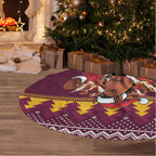 Jingle Broncos Jump Personalized Tree Skirt Christmas Rugby League Spirit - Aussie Hoodie