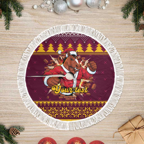 Jingle Broncos Jump Personalized Tree Skirt Christmas Rugby League Spirit - Aussie Hoodie