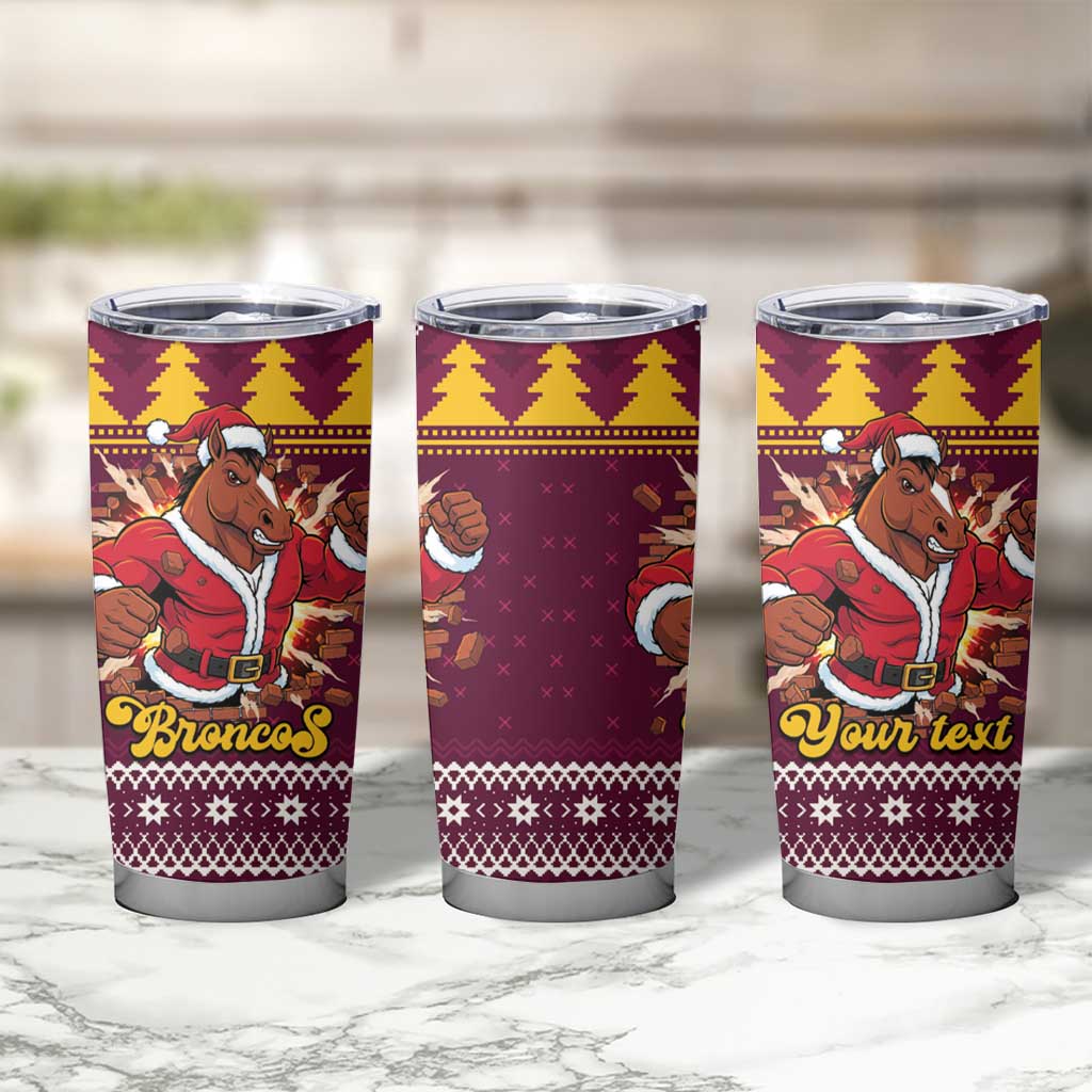 Jingle Broncos Jump Personalized Tumbler Cup Christmas Rugby League Spirit - Aussie Hoodie