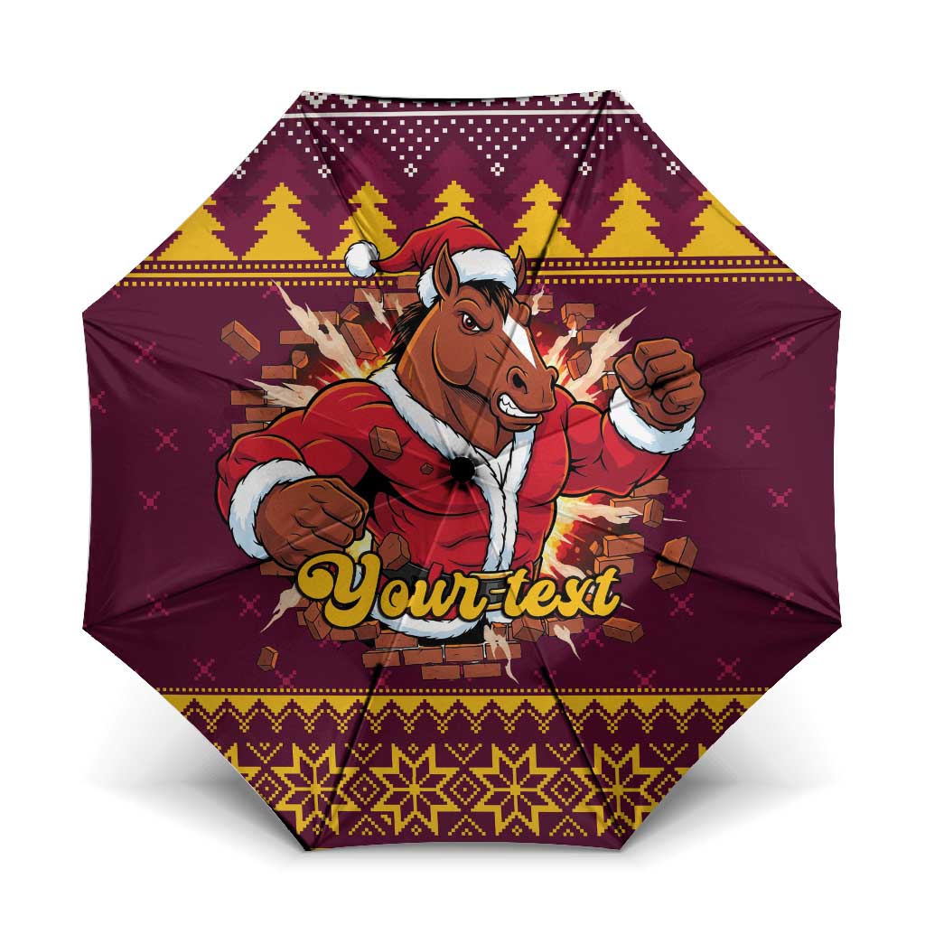 Jingle Broncos Jump Personalized Umbrella Christmas Rugby League Spirit - Aussie Hoodie