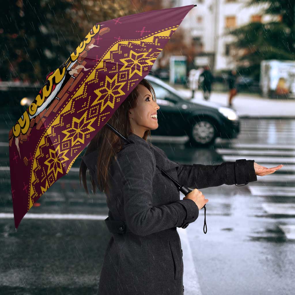Jingle Broncos Jump Personalized Umbrella Christmas Rugby League Spirit - Aussie Hoodie