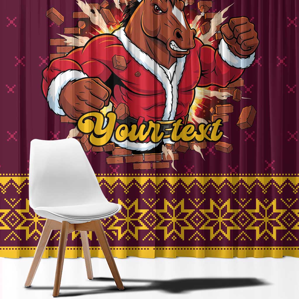 Jingle Broncos Jump Personalized Window Curtain Christmas Rugby League Spirit - Aussie Hoodie