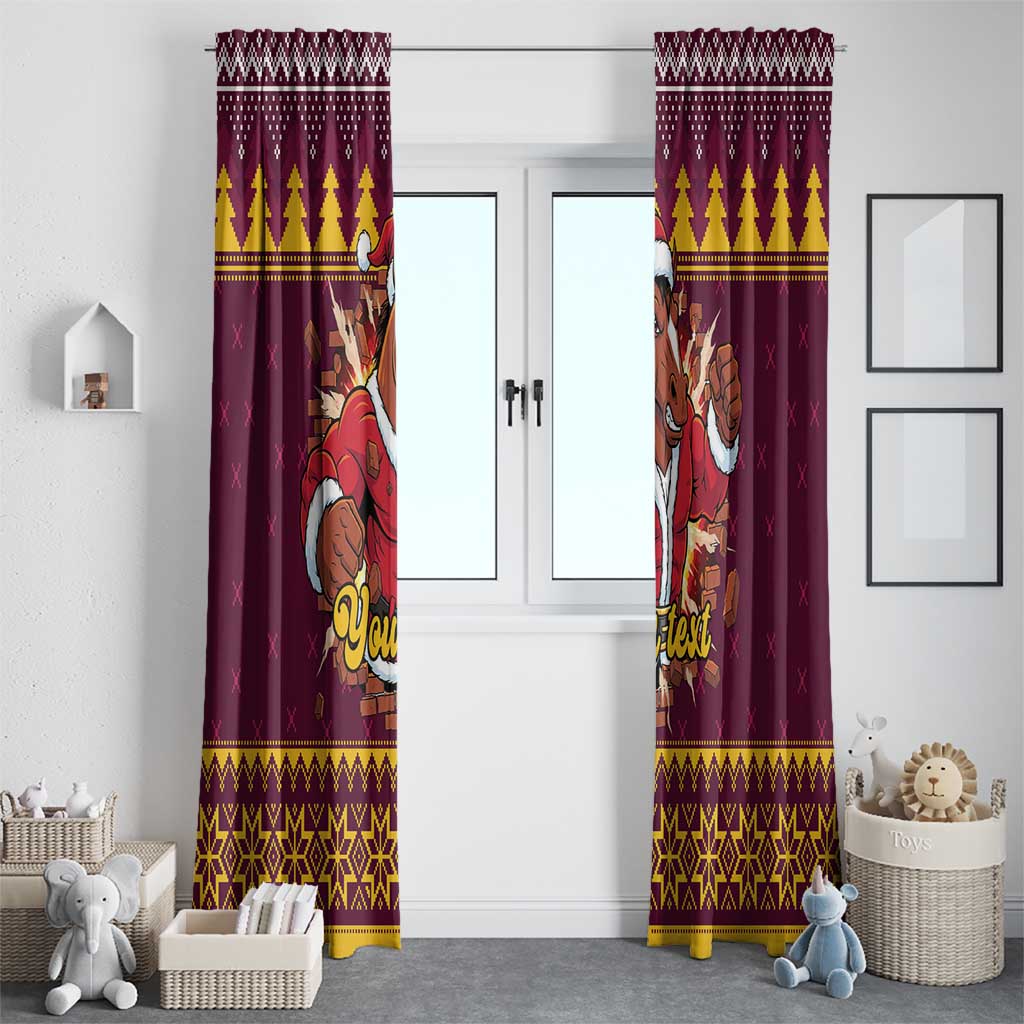 Jingle Broncos Jump Personalized Window Curtain Christmas Rugby League Spirit - Aussie Hoodie