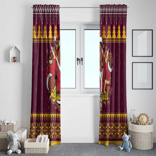 Jingle Broncos Jump Personalized Window Curtain Christmas Rugby League Spirit - Aussie Hoodie