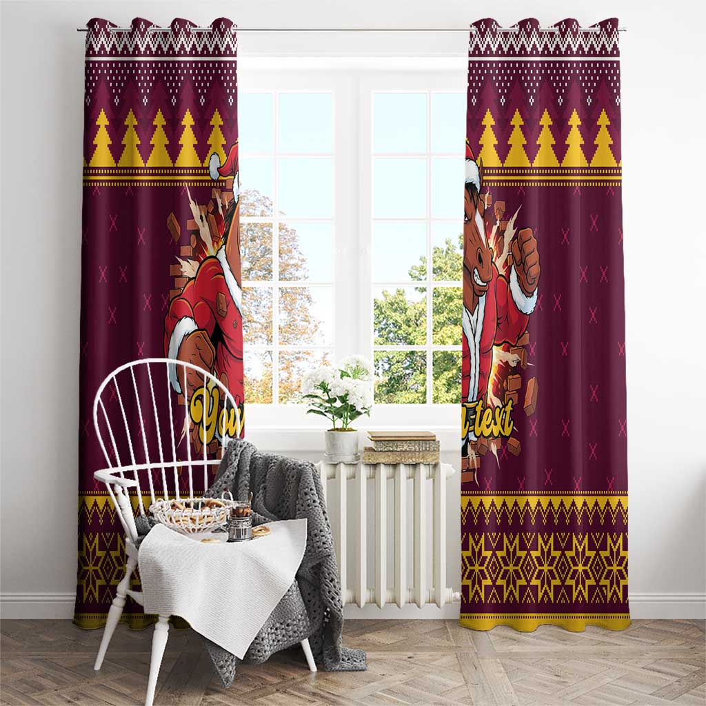 Jingle Broncos Jump Personalized Window Curtain Christmas Rugby League Spirit - Aussie Hoodie