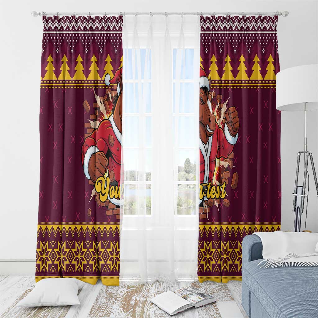 Jingle Broncos Jump Personalized Window Curtain Christmas Rugby League Spirit - Aussie Hoodie