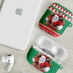 Jingle Rabbitohs Jump Personalized AirPods Case Christmas Rugby League Spirit - Aussie Hoodie