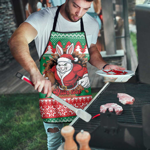 Jingle Rabbitohs Jump Personalized Apron Christmas Rugby League Spirit - Aussie Hoodie