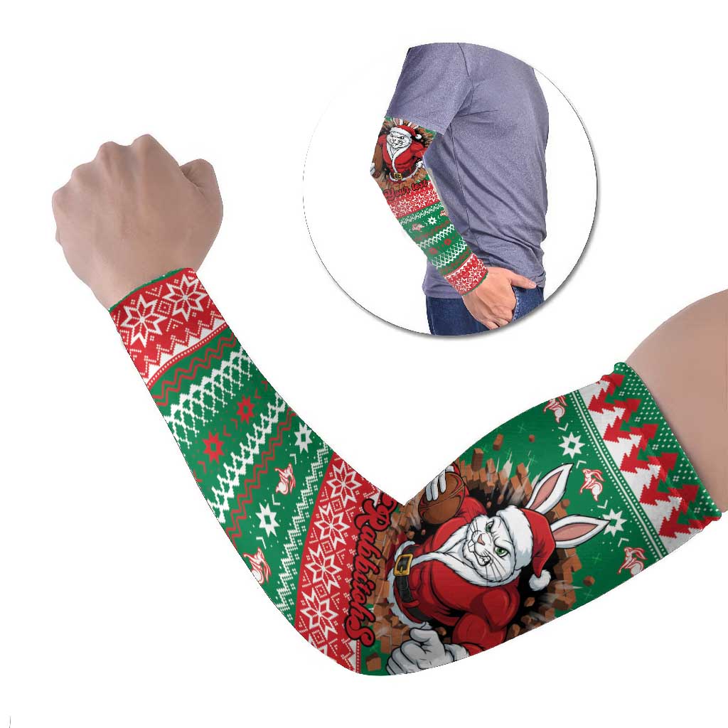 Jingle Rabbitohs Jump Personalized Arm Sleeves Christmas Rugby League Spirit - Aussie Hoodie