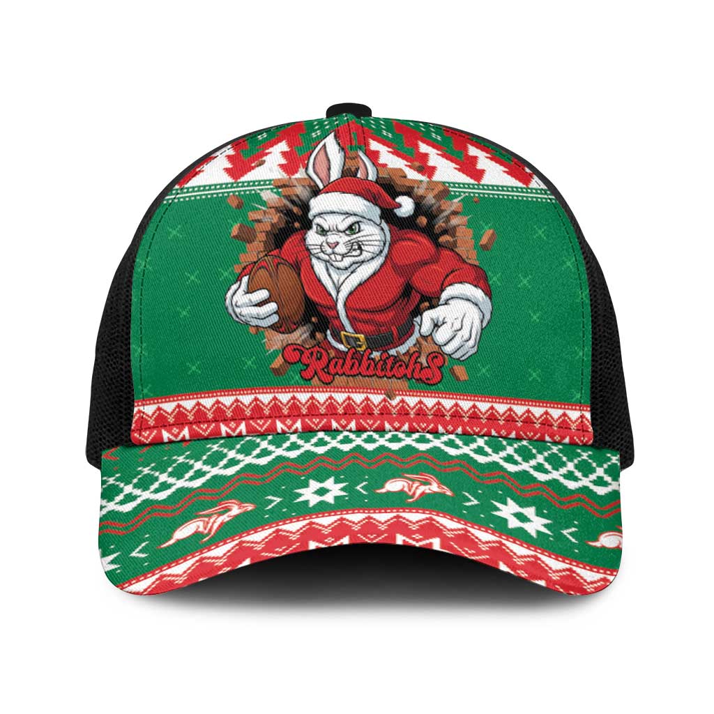 Jingle Rabbitohs Jump Baseball Net Cap Christmas Rugby League Spirit - Aussie Hoodie
