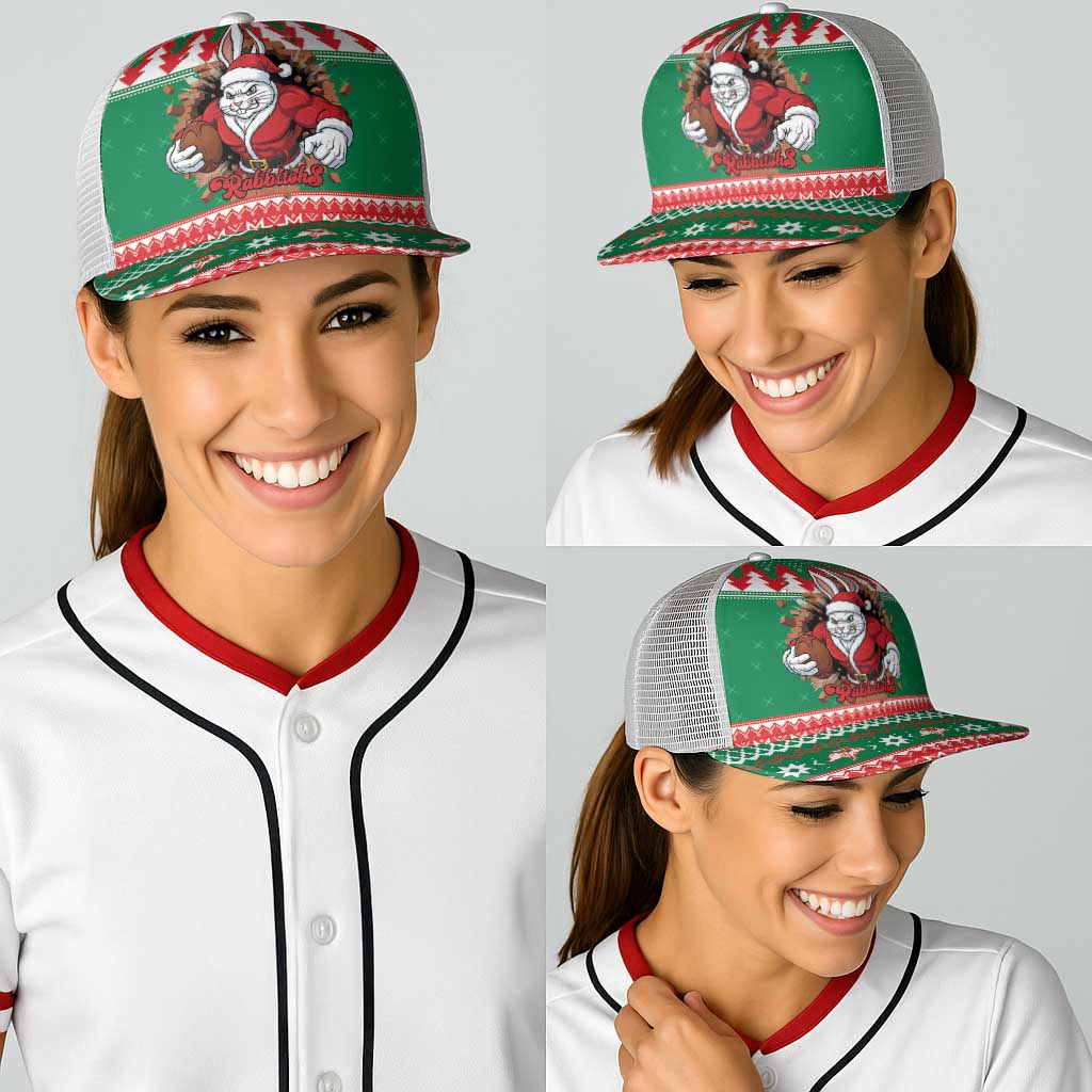 Jingle Rabbitohs Jump Baseball Net Cap Christmas Rugby League Spirit - Aussie Hoodie
