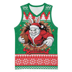Jingle Rabbitohs Jump Personalized Basketball Jersey Christmas Rugby League Spirit - Aussie Hoodie