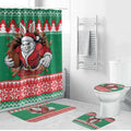 Jingle Rabbitohs Jump Personalized Bathroom Set Christmas Rugby League Spirit - Aussie Hoodie