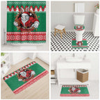 Jingle Rabbitohs Jump Personalized Bathroom Set Christmas Rugby League Spirit - Aussie Hoodie