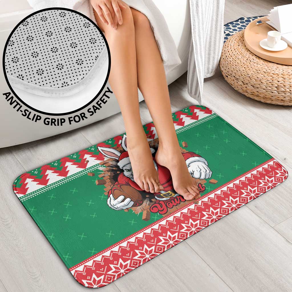 Jingle Rabbitohs Jump Personalized Bathroom Set Christmas Rugby League Spirit - Aussie Hoodie
