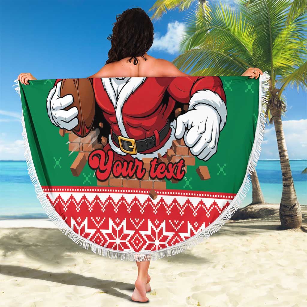 Jingle Rabbitohs Jump Personalized Beach Blanket Christmas Rugby League Spirit - Aussie Hoodie
