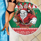 Jingle Rabbitohs Jump Personalized Beach Blanket Christmas Rugby League Spirit - Aussie Hoodie