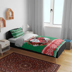 Jingle Rabbitohs Jump Personalized Bedding Set Christmas Rugby League Spirit - Aussie Hoodie