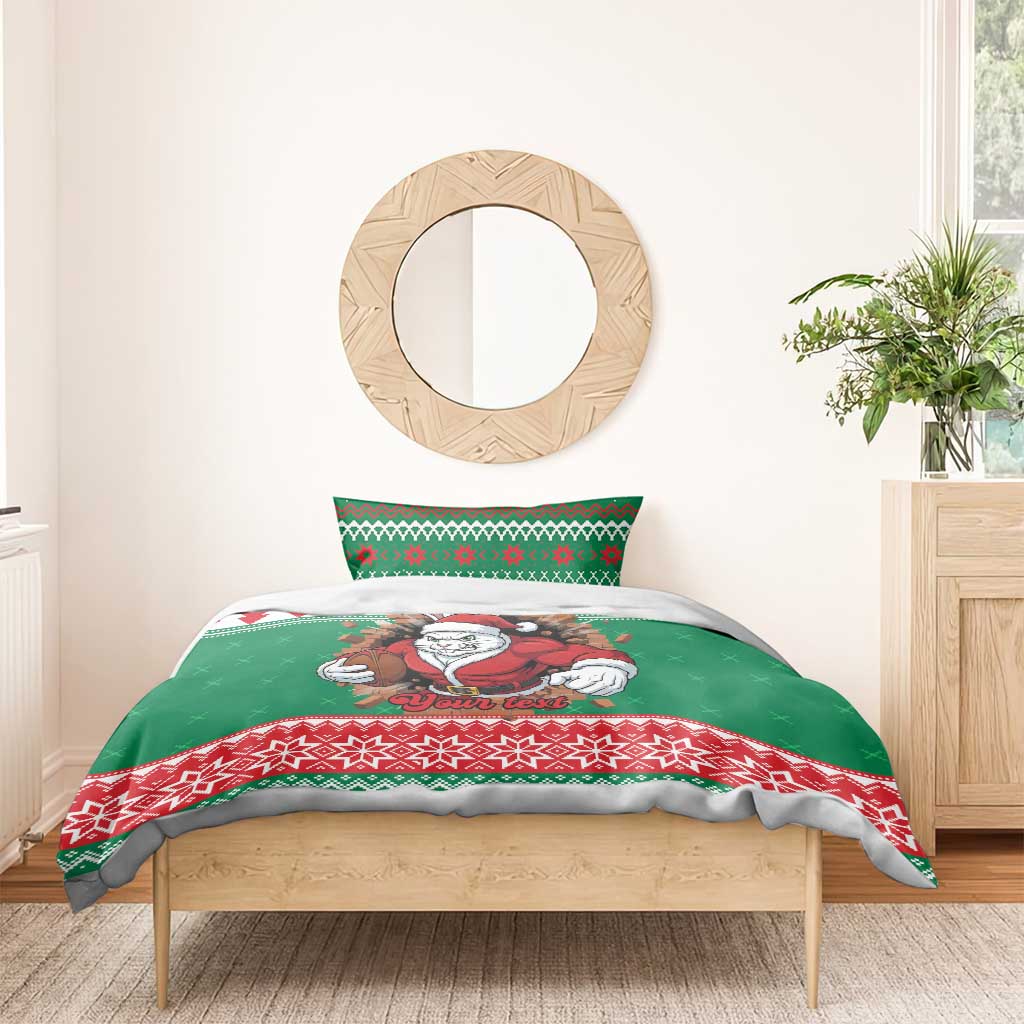 Jingle Rabbitohs Jump Personalized Bedding Set Christmas Rugby League Spirit - Aussie Hoodie