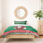 Jingle Rabbitohs Jump Personalized Bedding Set Christmas Rugby League Spirit - Aussie Hoodie