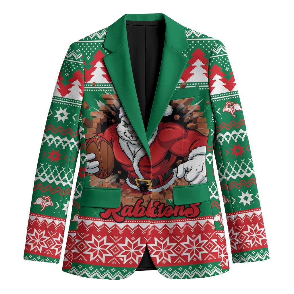 Jingle Rabbitohs Jump Personalized Blazer Christmas Rugby League Spirit - Aussie Hoodie