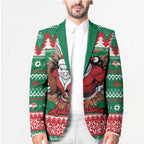 Jingle Rabbitohs Jump Personalized Blazer Christmas Rugby League Spirit - Aussie Hoodie
