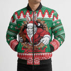 Jingle Rabbitohs Jump Personalized Bomber Puffer Jacket Christmas Rugby League Spirit - Aussie Hoodie