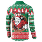 Jingle Rabbitohs Jump Personalized Button Sweatshirt Christmas Rugby League Spirit - Aussie Hoodie